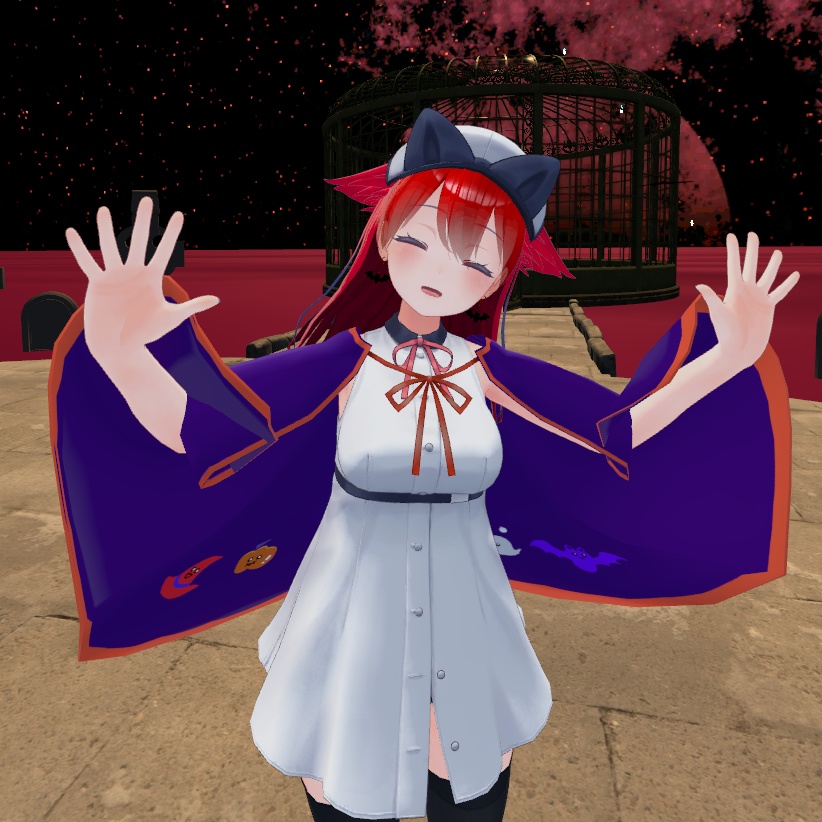 【ハロウィン衣装】ドラキュラマント Girls