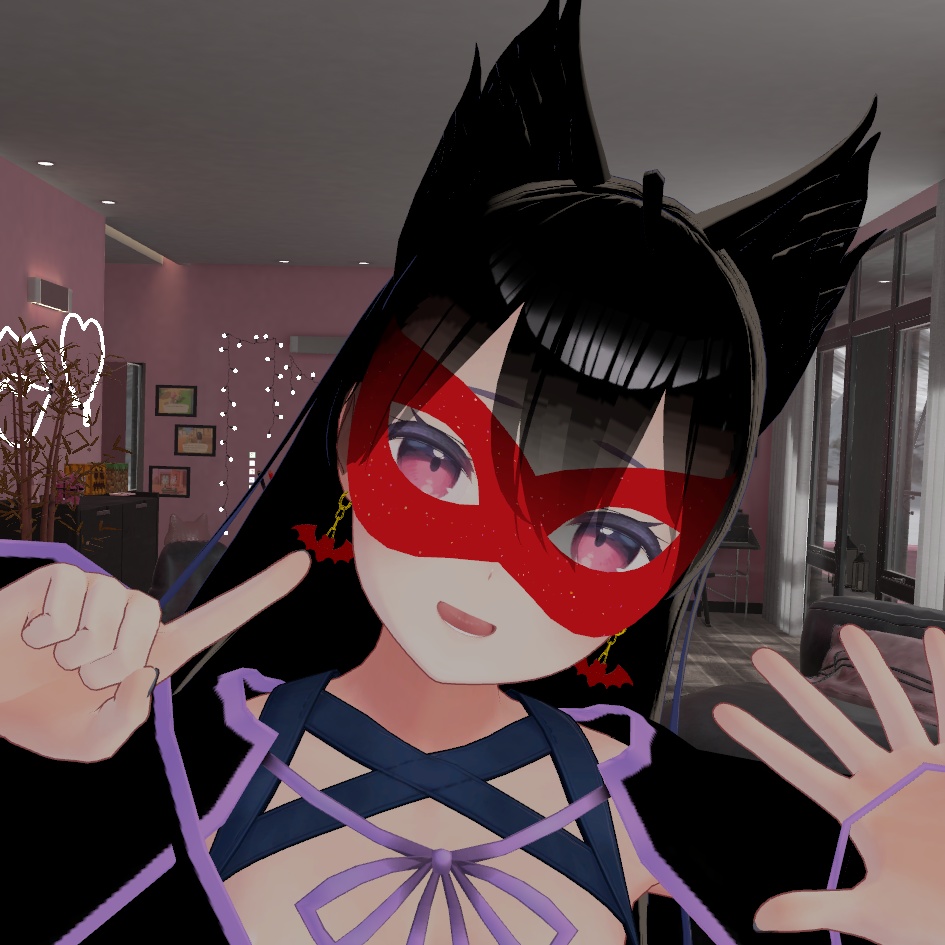 【VRChat想定】ベネチアンマスク