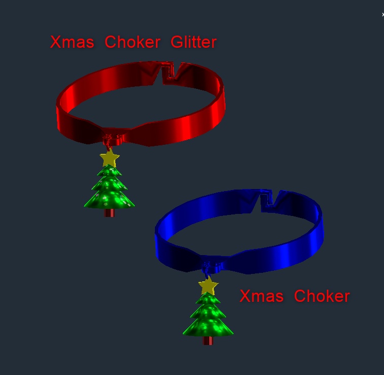 【VRChat想定】Xmas Choker