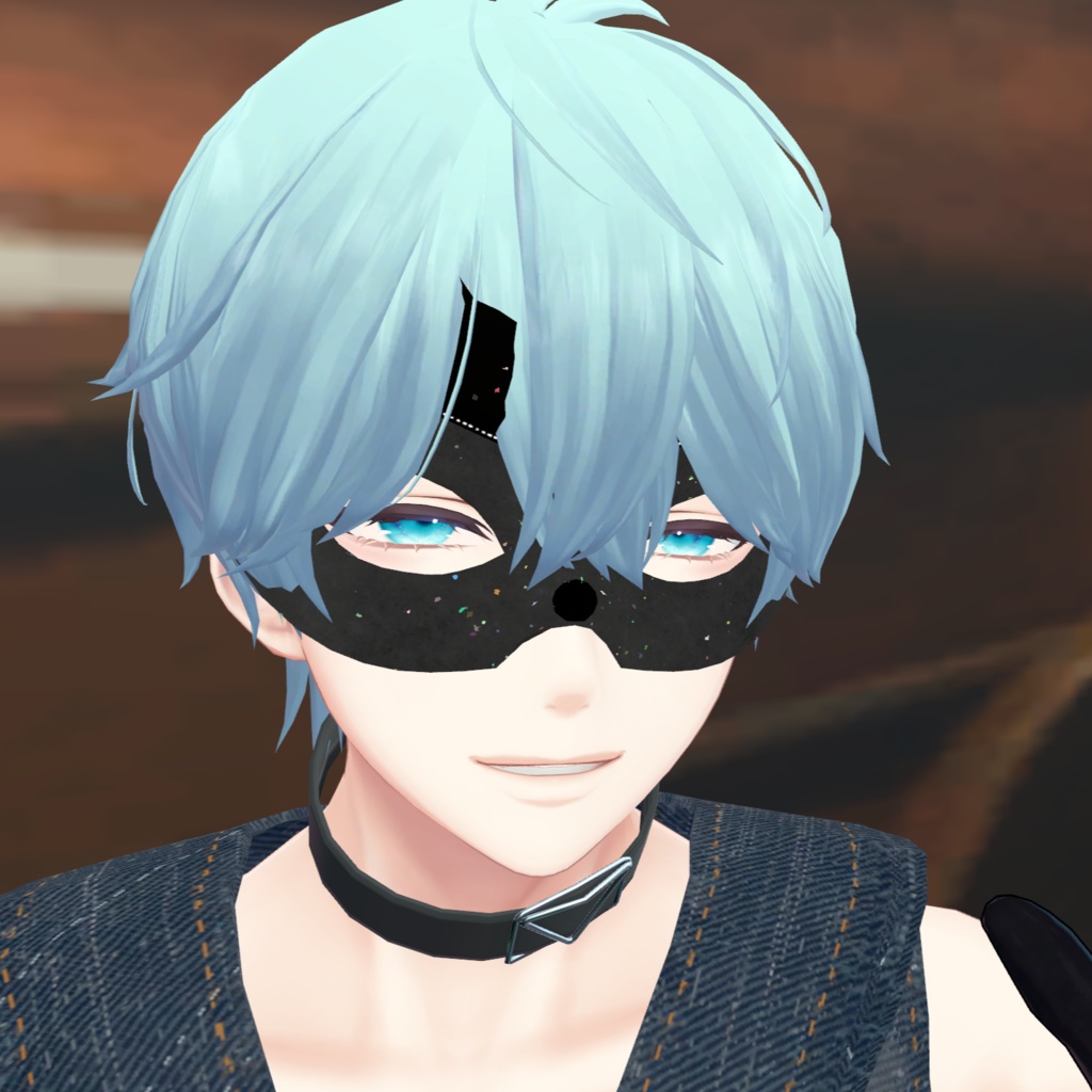 【VRChat想定】ベネチアンマスクⅡ_Venetian Cat Mask