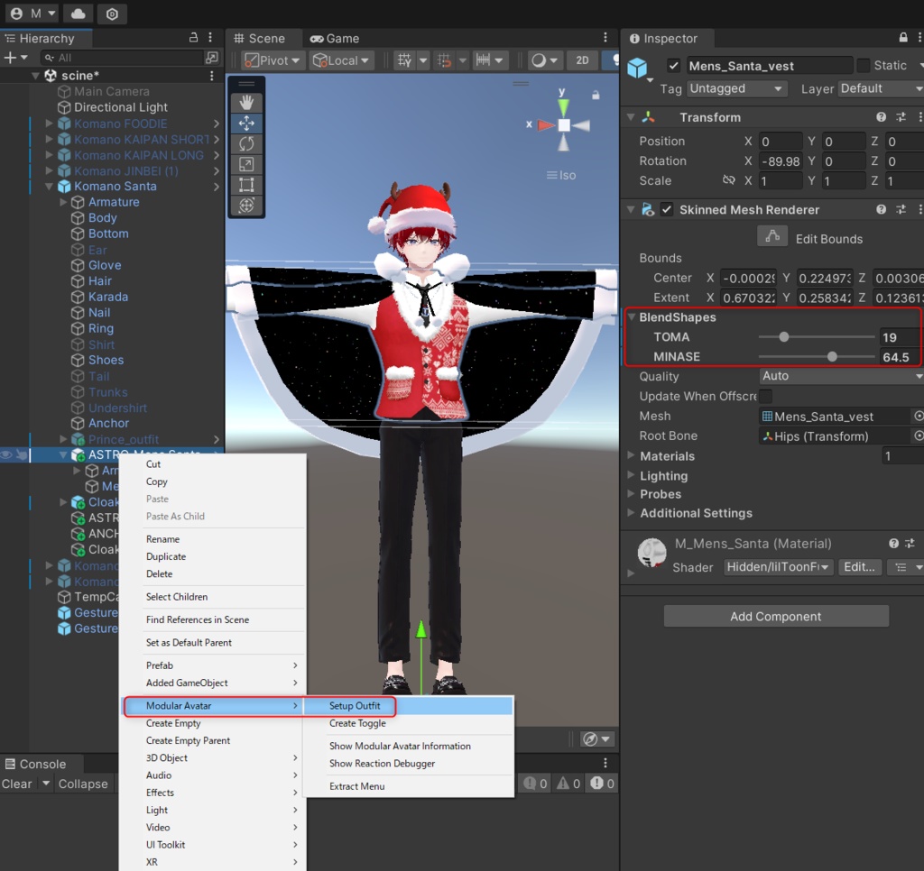 【VRC衣装】クリスマスセット Christmas set