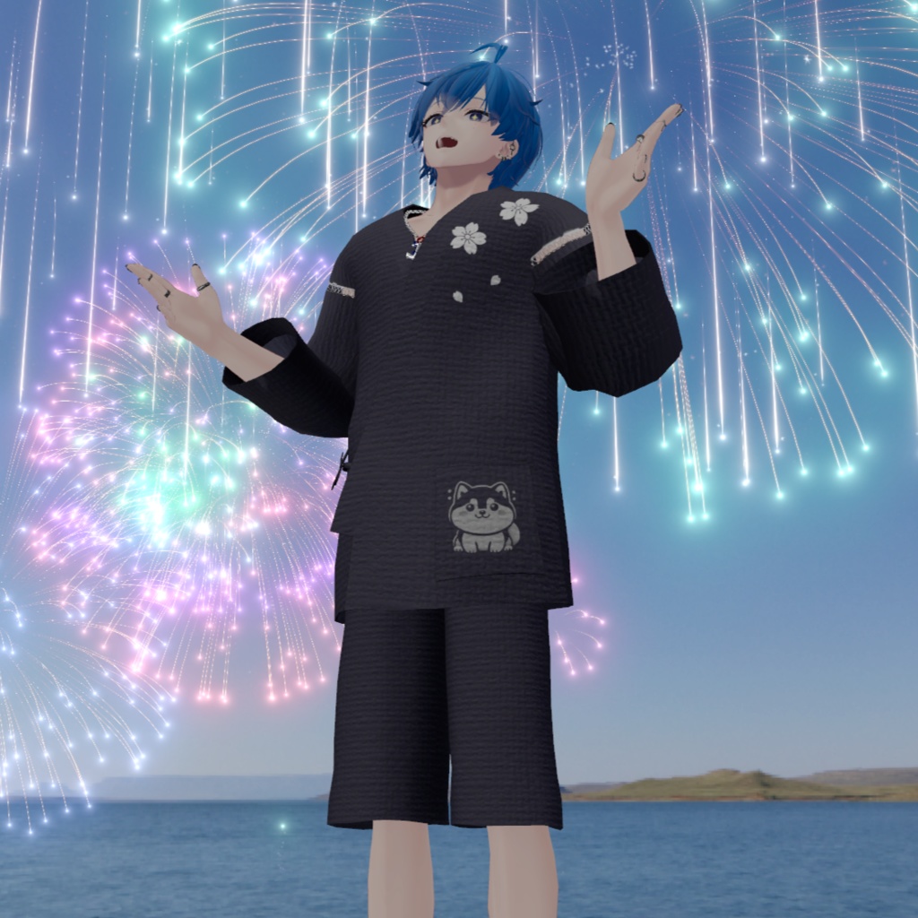 【メンズ衣装】甚平セット Ginbei&Geta