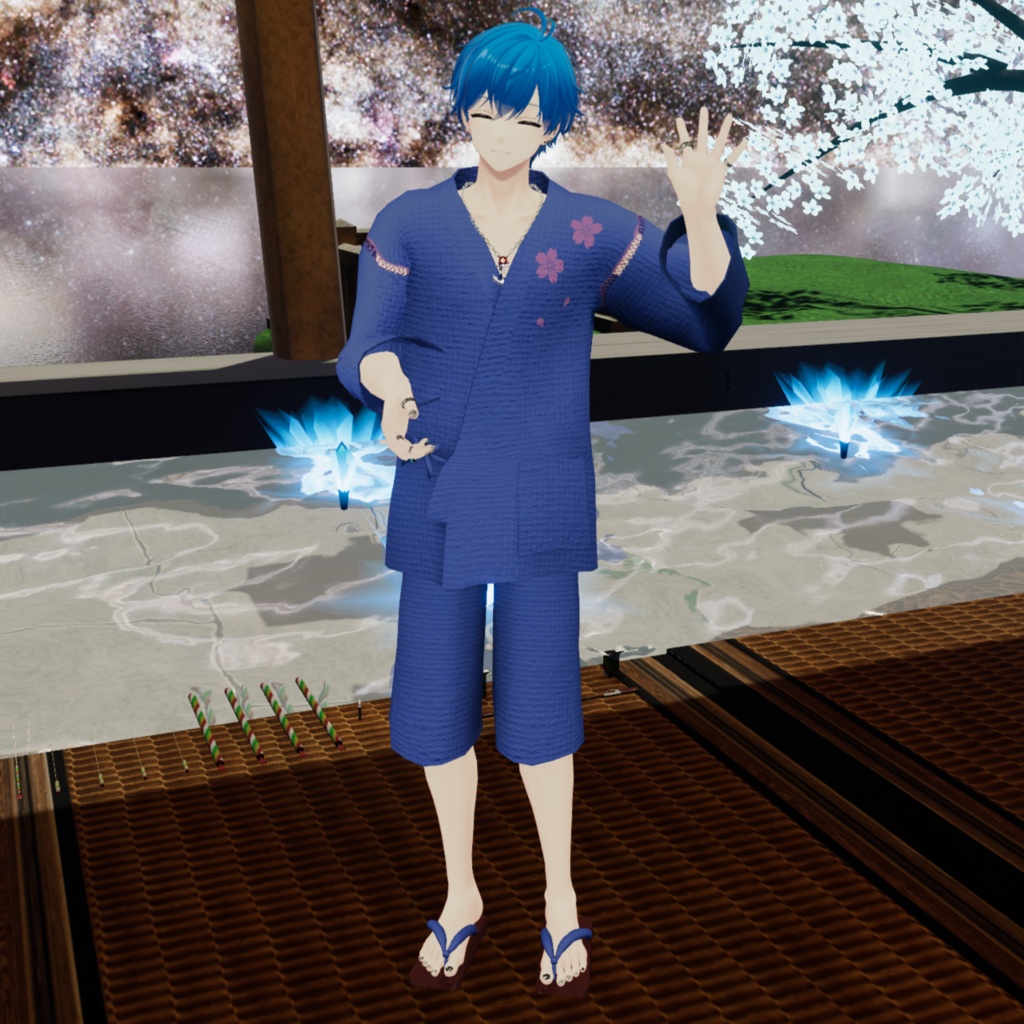 【メンズ衣装】甚平セット Ginbei&Geta