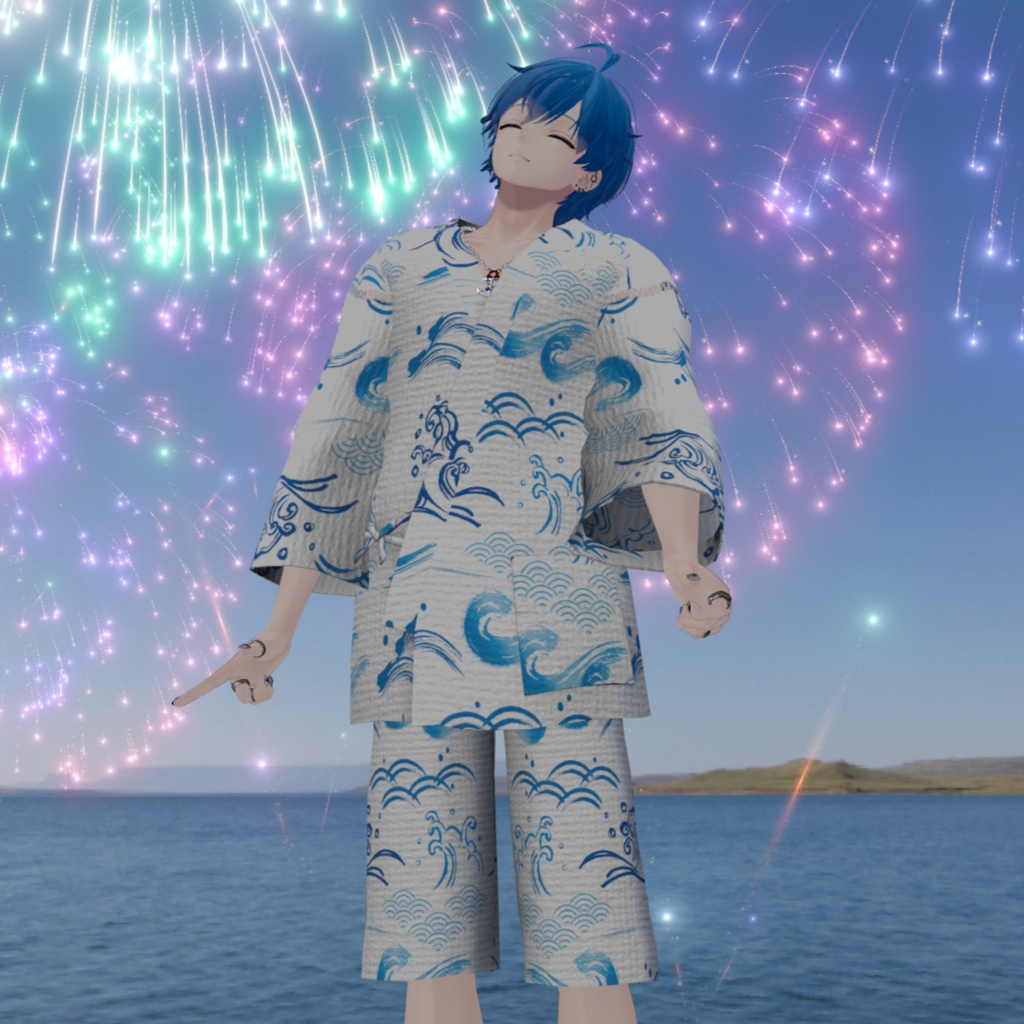 【メンズ衣装】甚平セット Ginbei&Geta