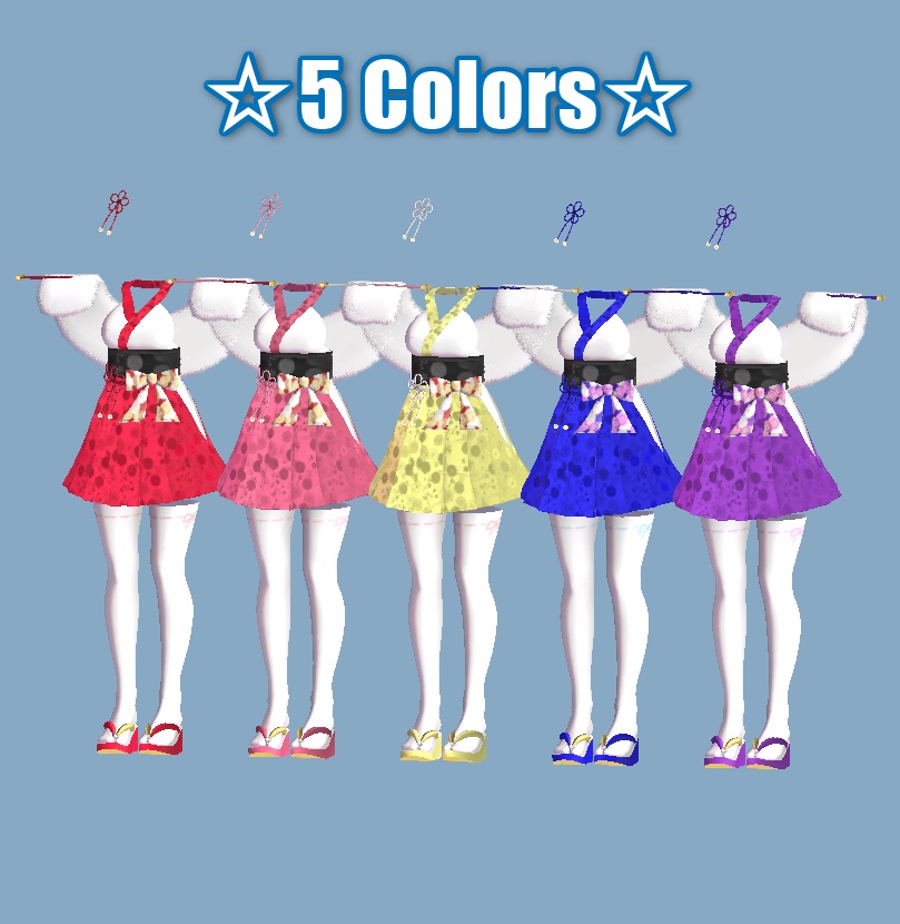 【VRC衣装】着物ドレス2