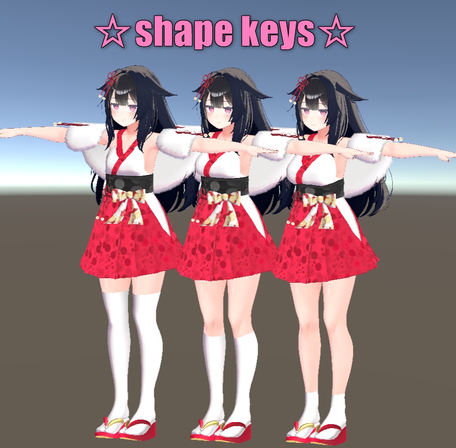 【VRC衣装】着物ドレス2