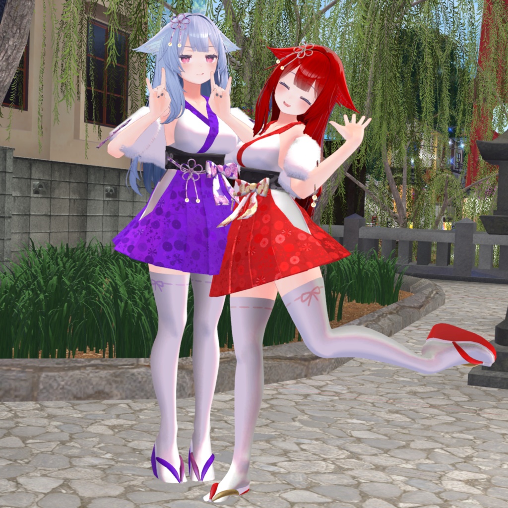 【VRC衣装】着物ドレス2