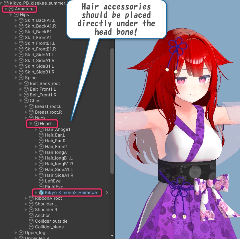【VRC衣装】着物ドレス2
