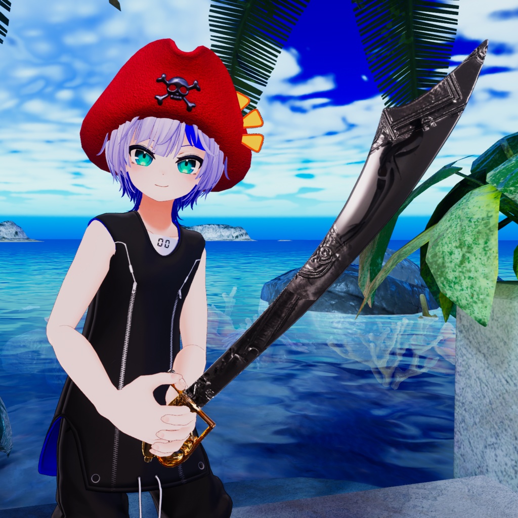【VRC装飾品】海賊キット&大剣_PirateKit&Big sword
