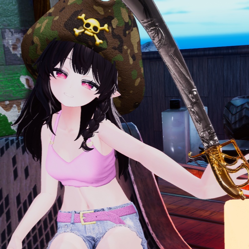 【VRC装飾品】海賊キット&大剣_PirateKit&Big sword