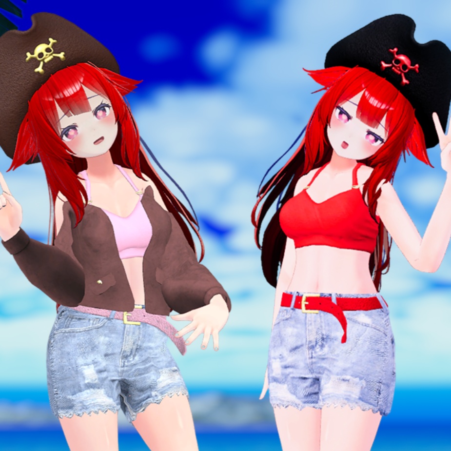 【VRC装飾品】海賊キット&大剣_PirateKit&Big sword