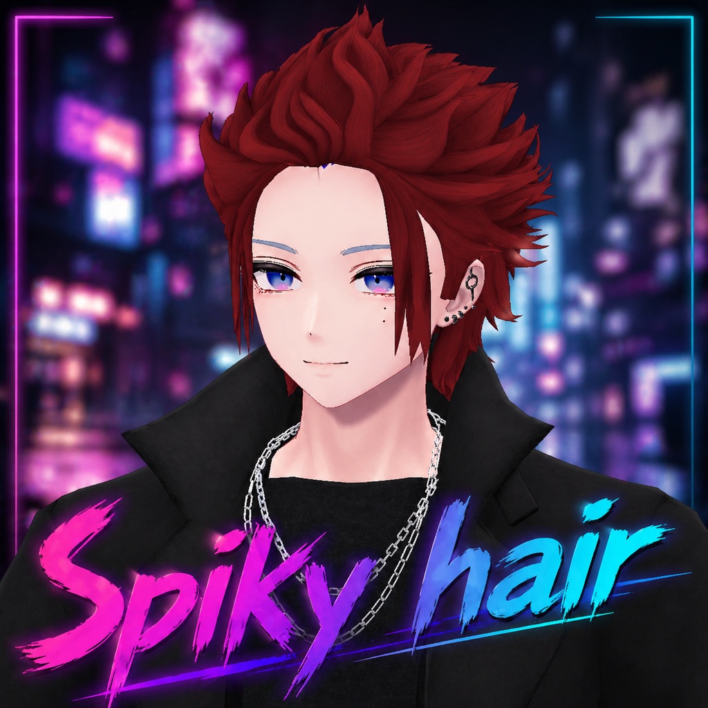 【VRC装飾品】スパイキーヘア_Spiky Hair