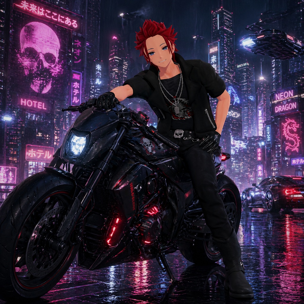 【VRC装飾品】スパイキーヘア_Spiky Hair