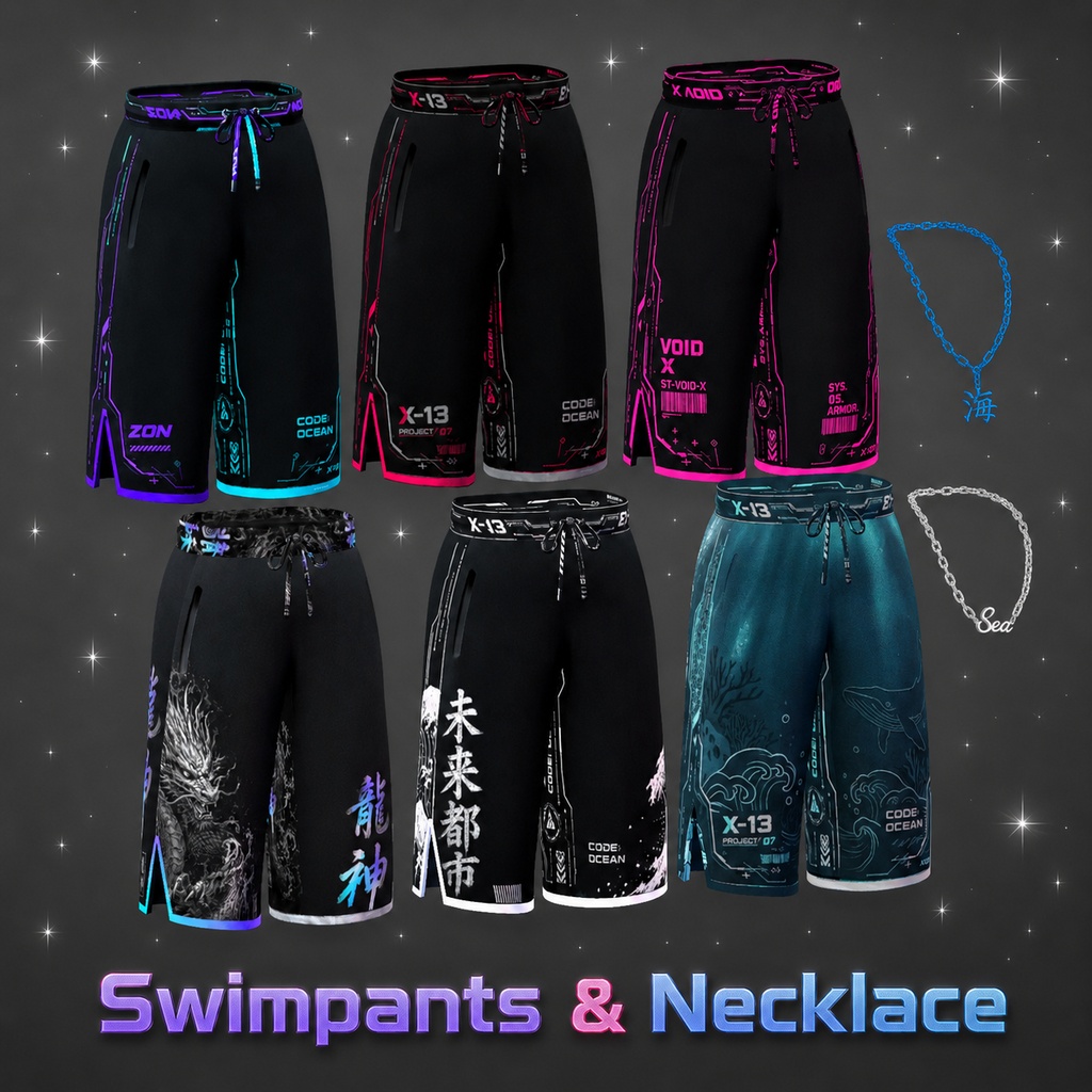 【VRC衣装】海パン&アクセサリー_Swimpants&Accessory