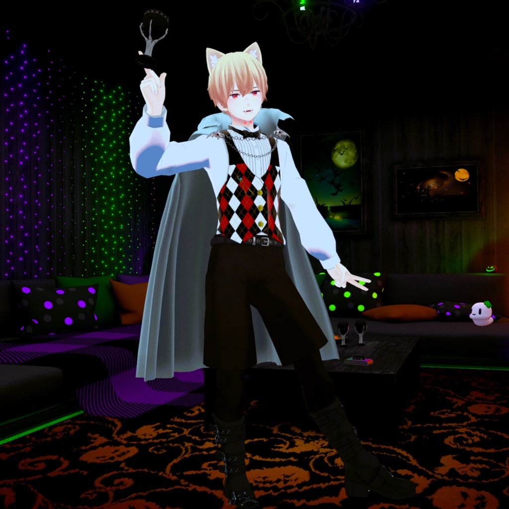【VRC衣装】吸血鬼マント_Vampire Mantle