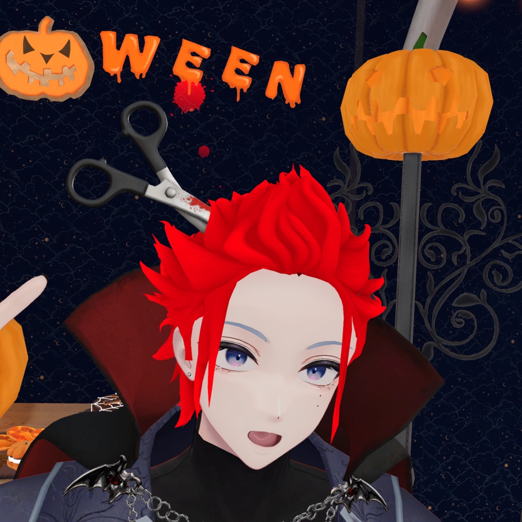 【VRC装飾品】物騒なカチューシャセット_Spooky headband set