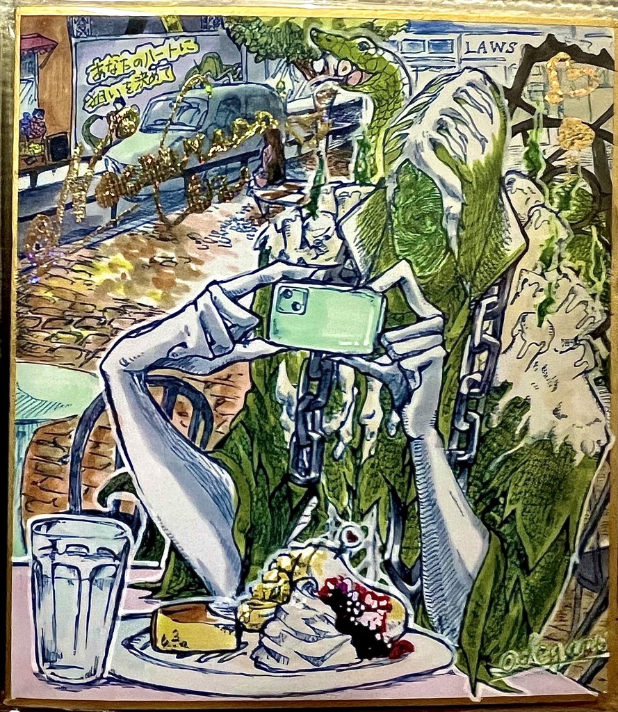 ミニ色紙ーネクロマンサー様の休日