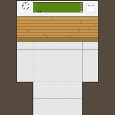 ピクスク用店舗背景　空っぽの教室