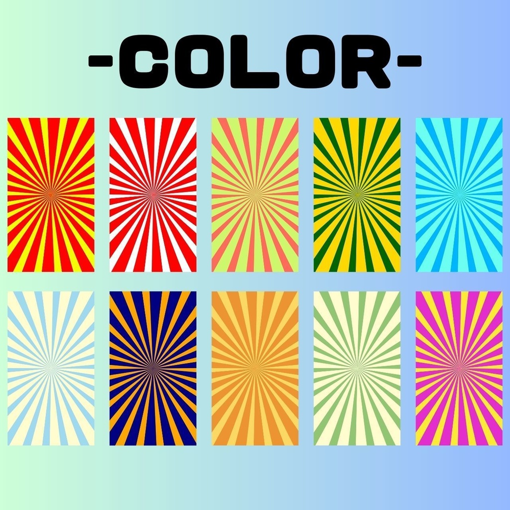 サンバースト10種類MP4(ループ可能)