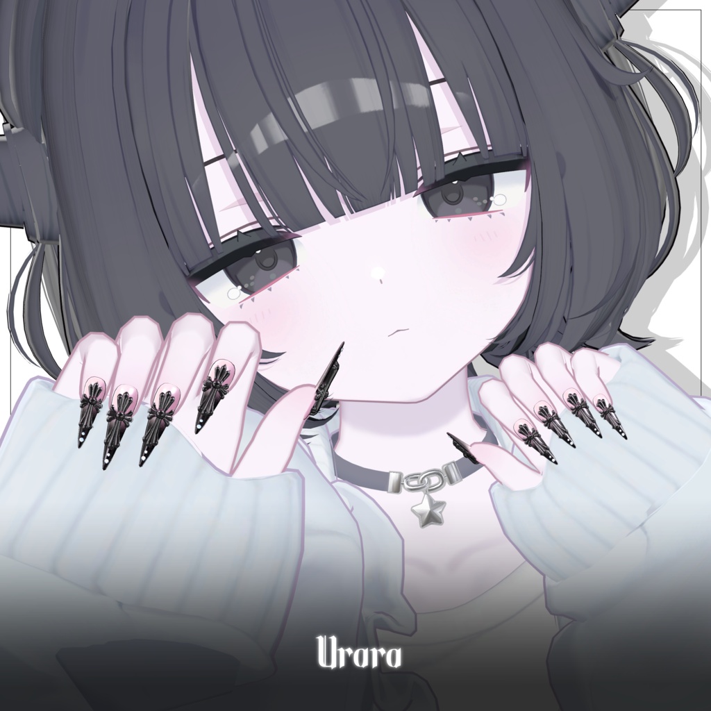 【11アバター対応】 ✝︎ Cross Gleam Nail ✝︎【1,000 Followers Anniversary 】