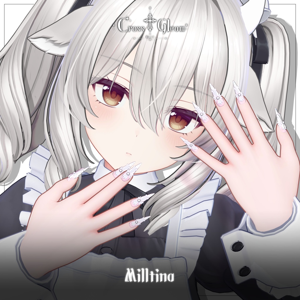 【Free/無料】✝︎ Cross Gleam Nail ✝︎ 【1,000 Followers Anniversary 】【9アバター対応】