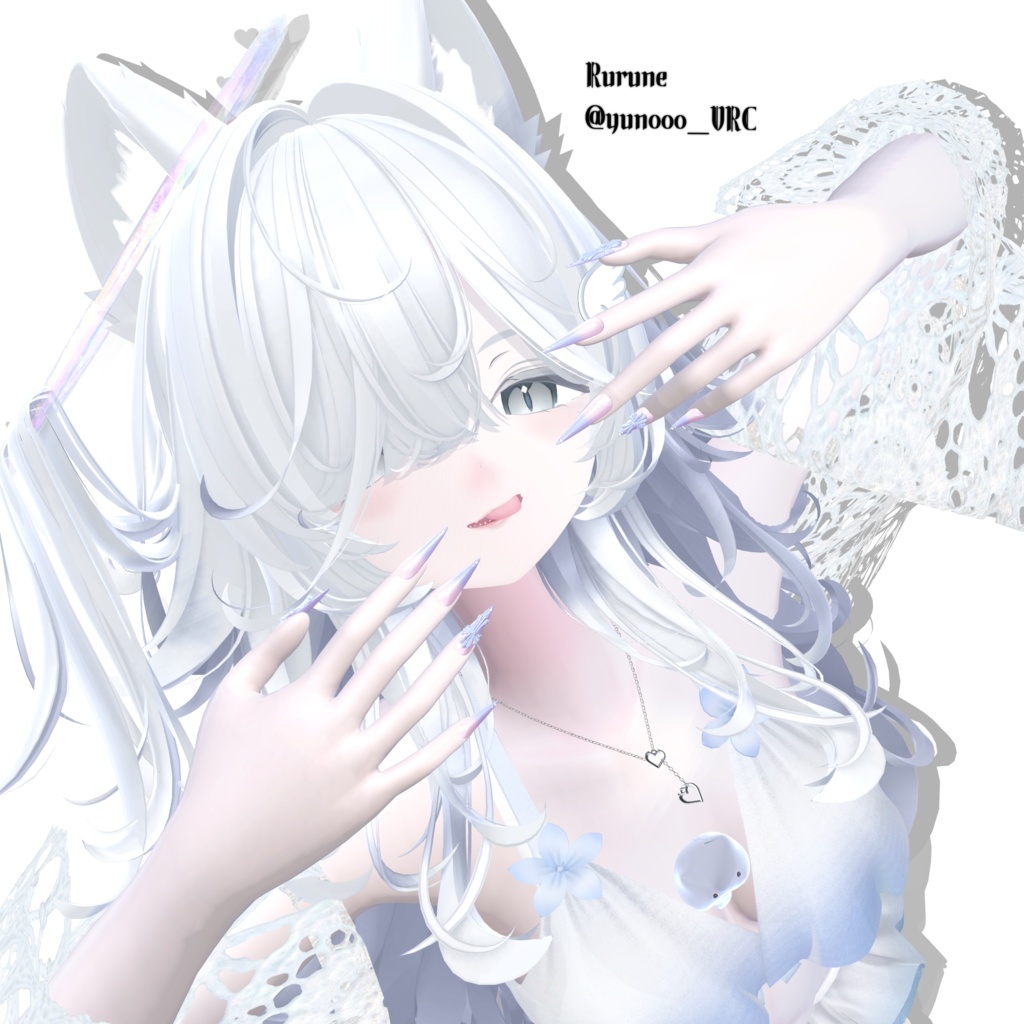 【Free/無料】✝︎ Cross Gleam Nail ✝︎ 【1,000 Followers Anniversary 】【9アバター対応】