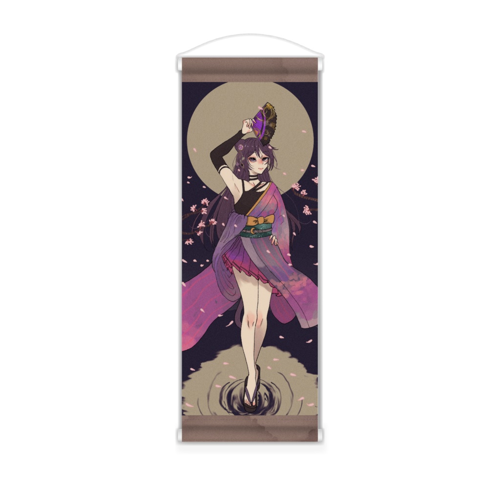 水代夜宵　掛け軸風ミニタペストリー