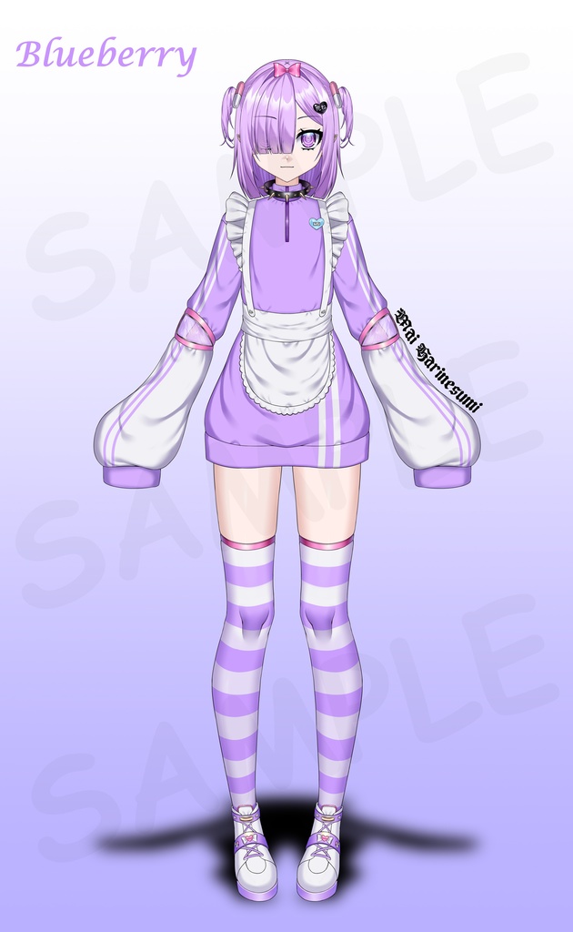PSD Live2Dモデル "Blueberry"