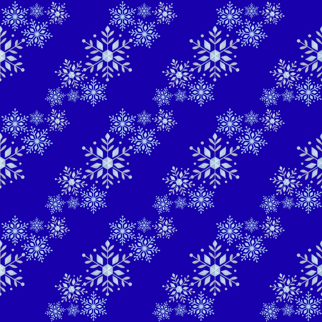 雪の結晶デジタルペーパー|クリスマス|冬素材|ラッピング|ブルー|季節素材|セット