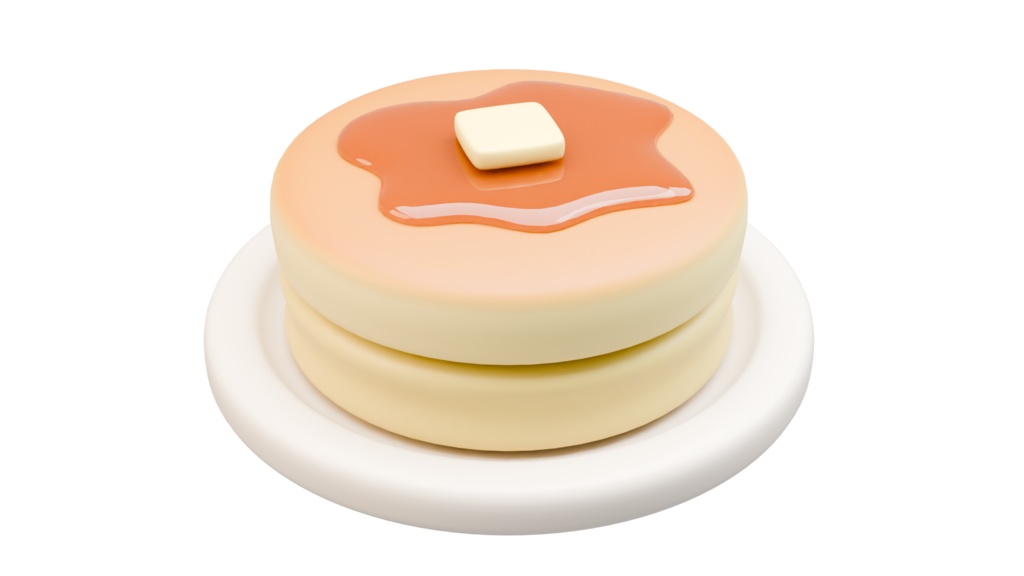 【blender】無料パンケーキ