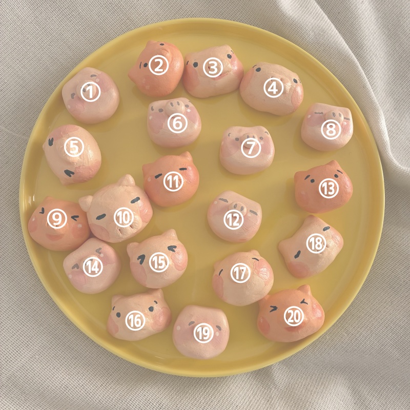 ねんどのブタのかお