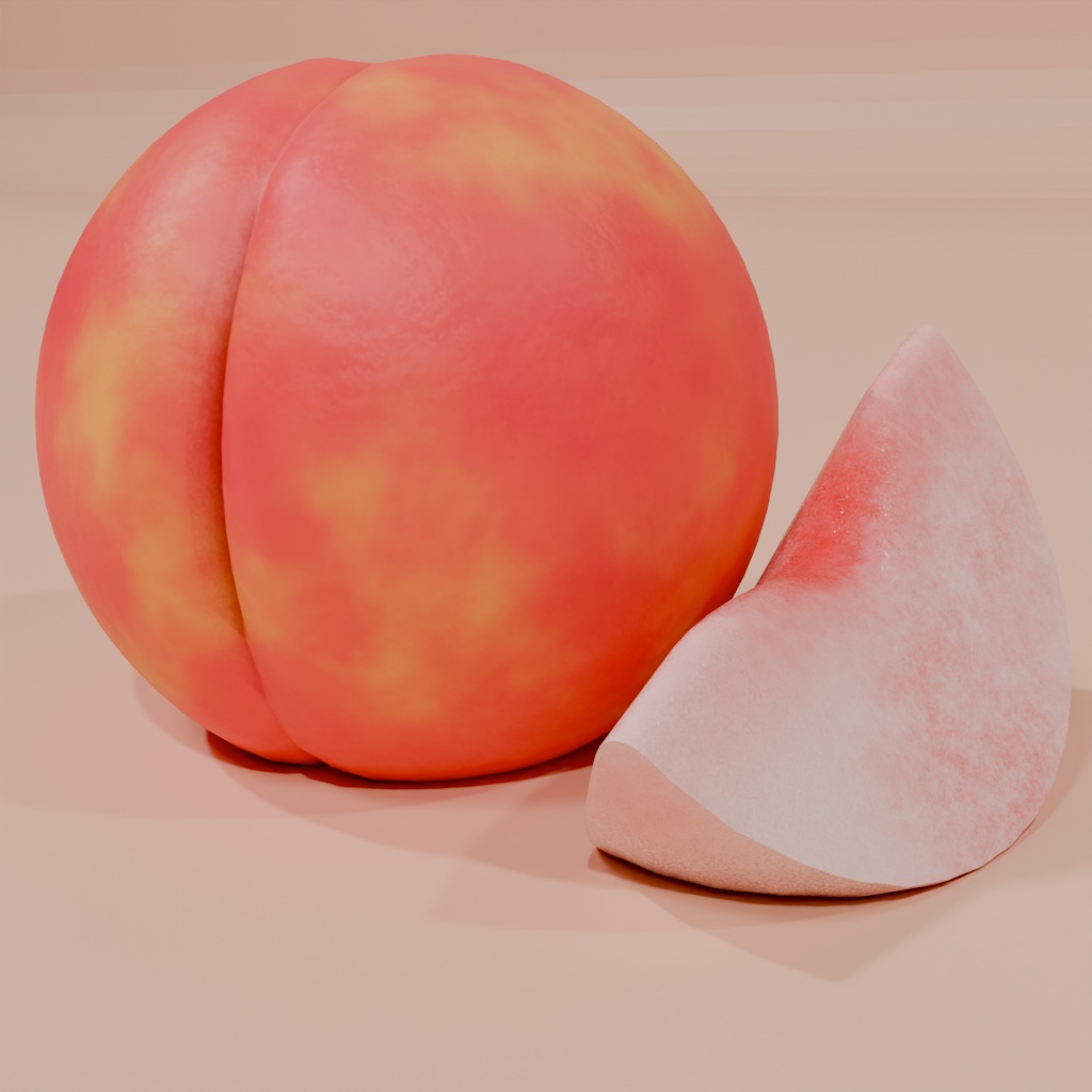 フルーツの3Dモデル素材集(Blender,unity用)