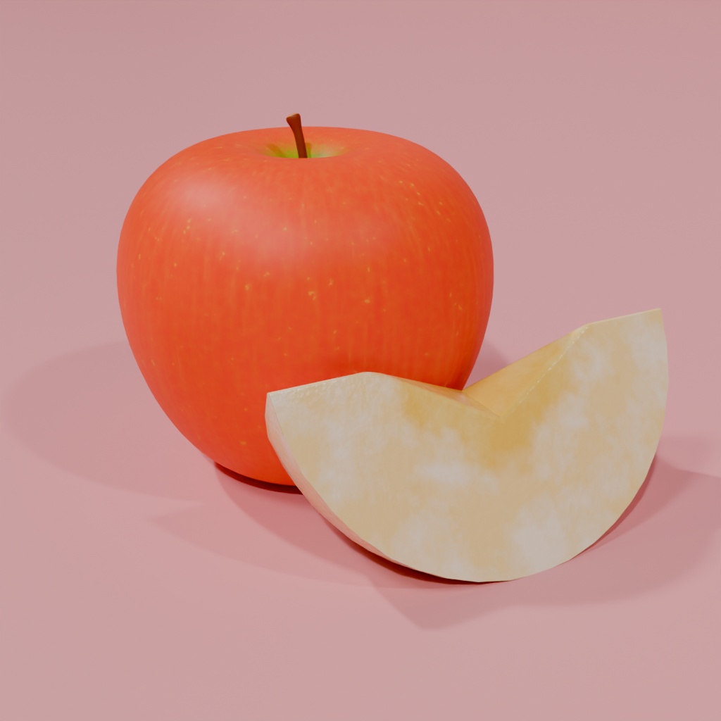 フルーツの3Dモデル素材集(Blender,unity用)