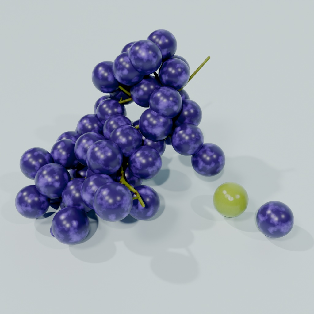 フルーツの3Dモデル素材集(Blender,unity用)