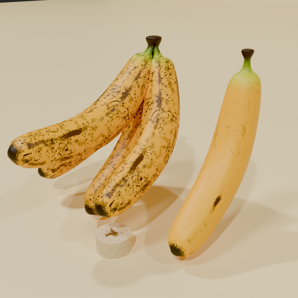 フルーツの3Dモデル素材集(Blender,unity用)