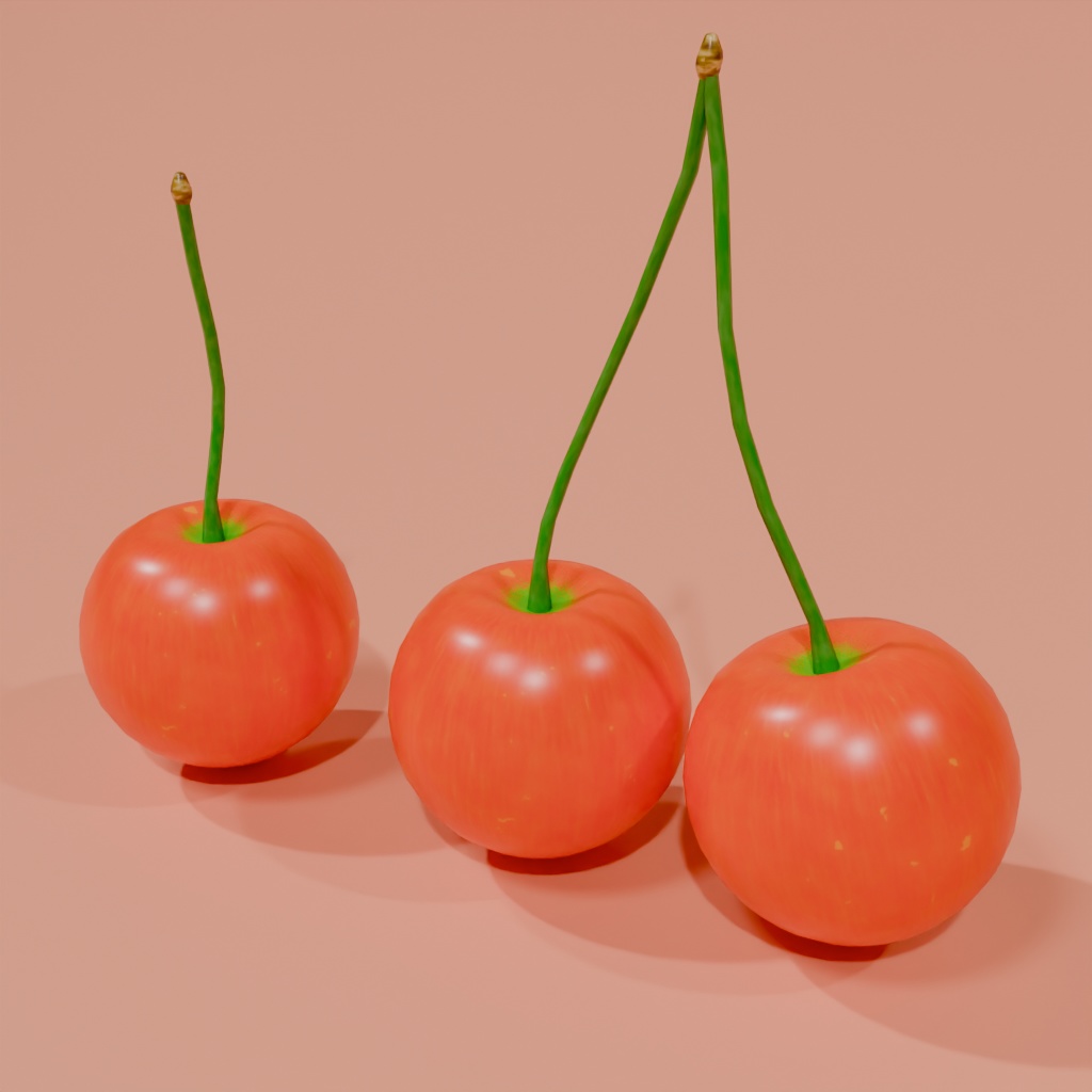 フルーツの3Dモデル素材集(Blender,unity用)