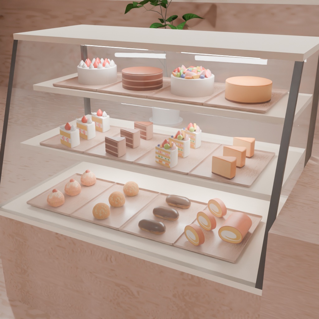 森のケーキ屋さん(ケーキの3Dモデル素材集とワールド)[Blender,unity(vrc)用]