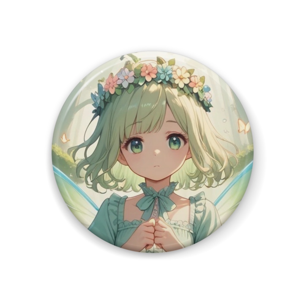 森の妖精ちゃん缶バッジ