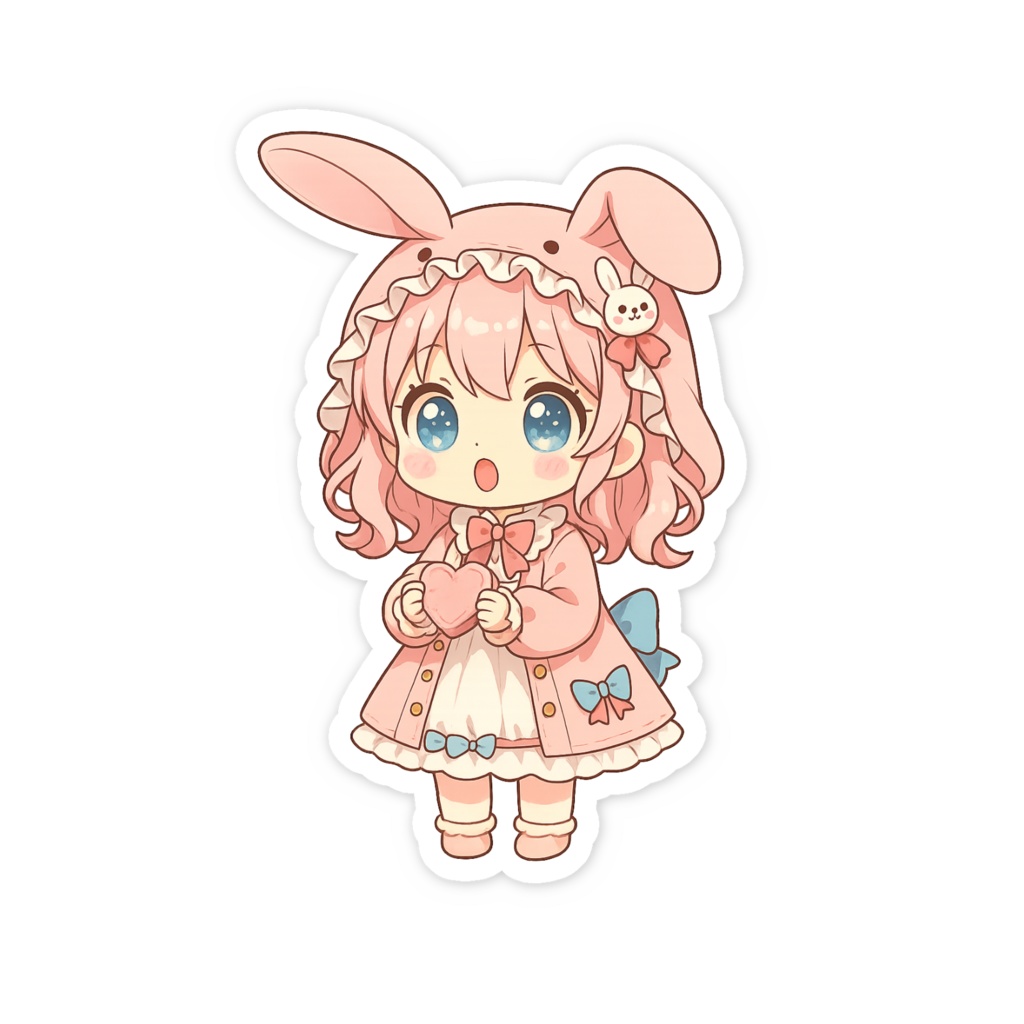 うさみみ♡スイートガール ステッカー