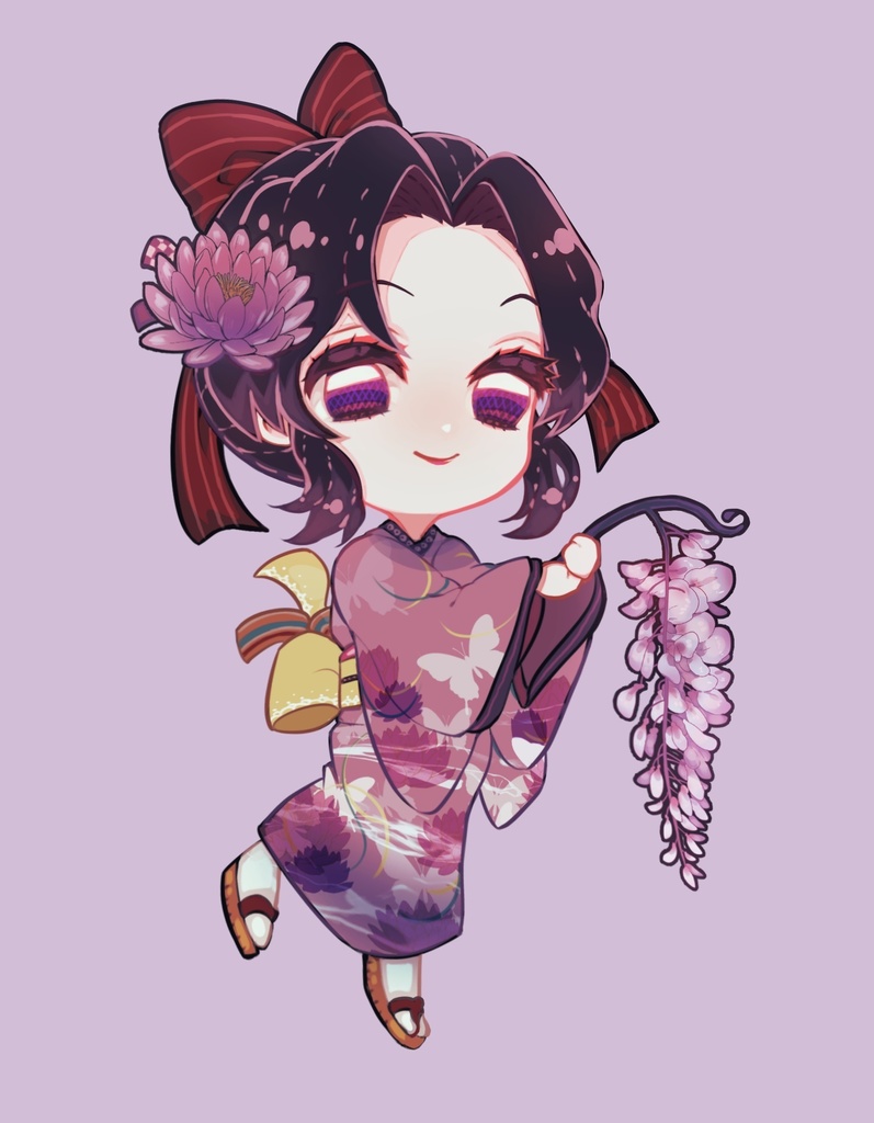 胡蝶しのぶ桜マカロンキーホルダー