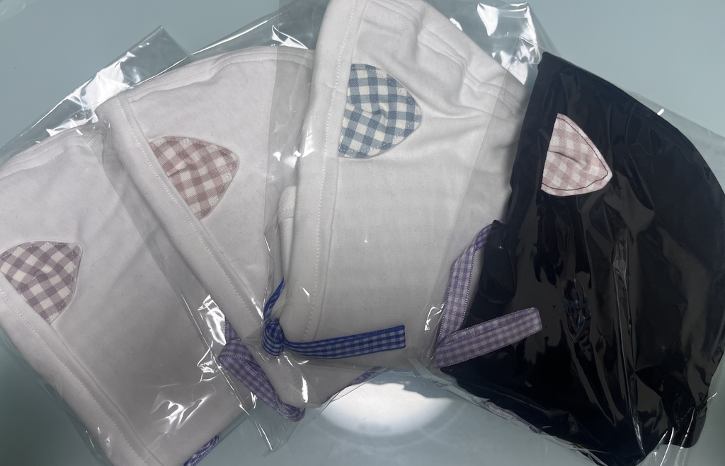 【チェック柄】ねこみみパーカー