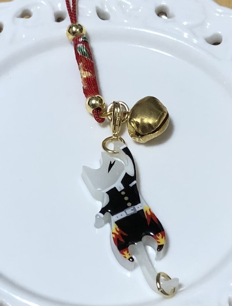 鬼滅★モチーフにゃんさんストラップ★期間限定