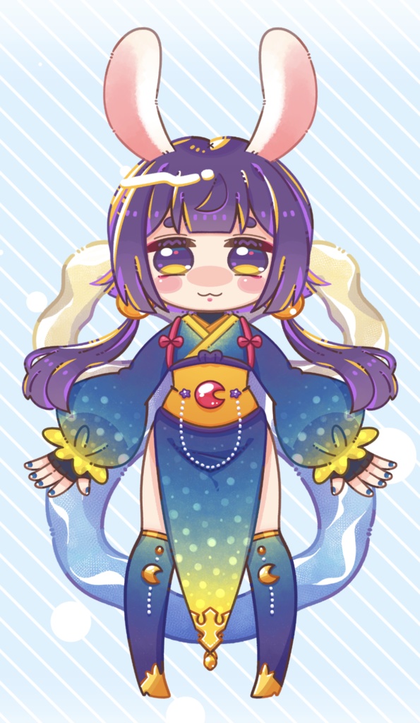 【汎用モデル】うさみみのおにゃの子さん