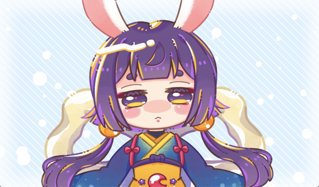 【汎用モデル】うさみみのおにゃの子さん