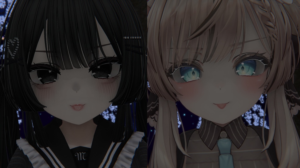 【lilToon】 VRCマヌカちゃんメンヘラメイク 【マヌカ】【Manuka】 Menhera makeup texture