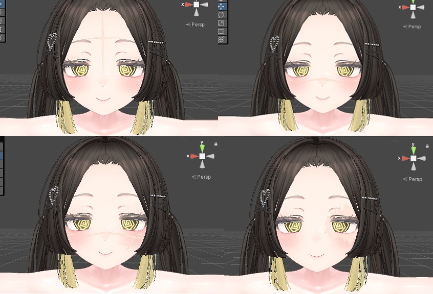 ★9/30までセール中★威圧的な顔の傷跡4種テクスチャ【VRChat】4 types of intimidating facial scar textures【Shinra】【森羅】【Manuka】【マヌカ】【ラシューシャ】【Lasyusha】