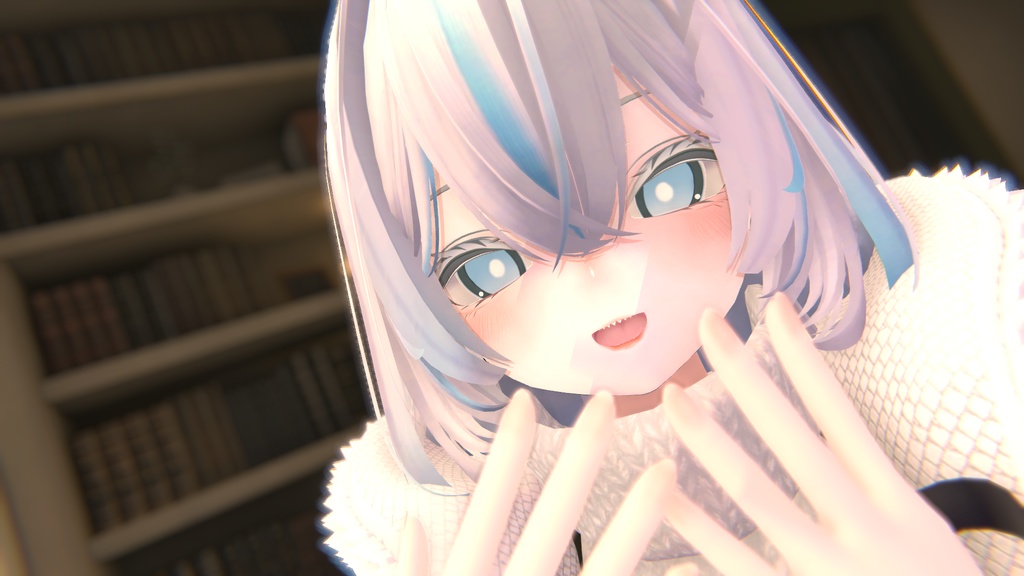 【VRchat】お人形さんのようなキュートなサメメイク【Rurune】【ルルネ】Cute shark makeup that looks like a doll