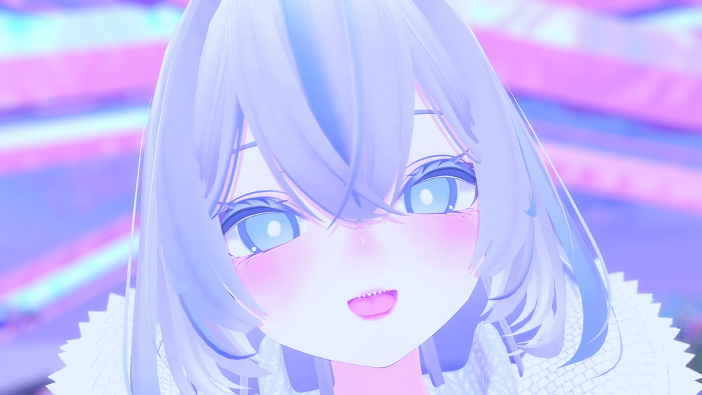【VRchat】お人形さんのようなキュートなサメメイク【Rurune】【ルルネ】Cute shark makeup that looks like a doll