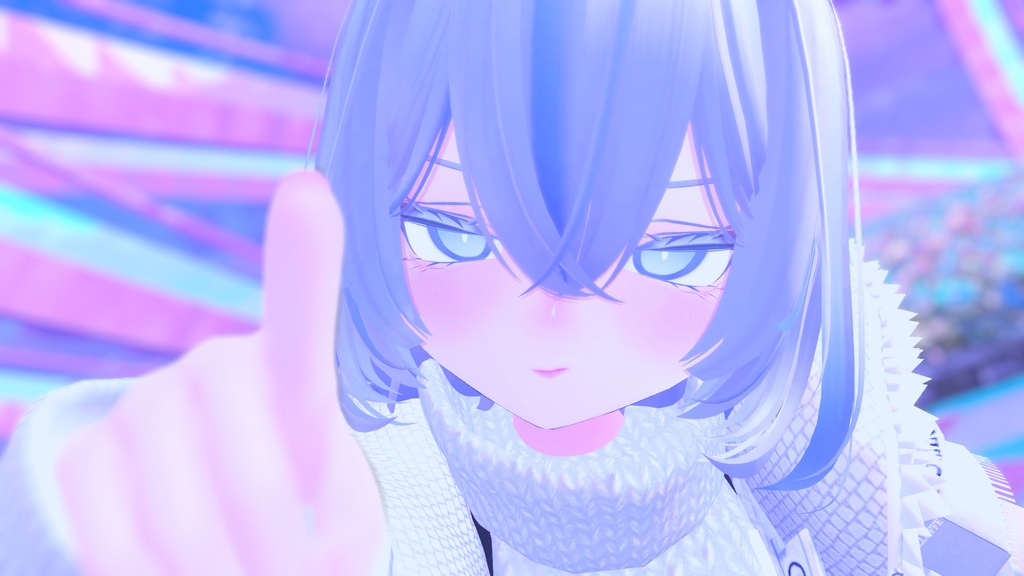 【VRchat】お人形さんのようなキュートなサメメイク【Rurune】【ルルネ】Cute shark makeup that looks like a doll