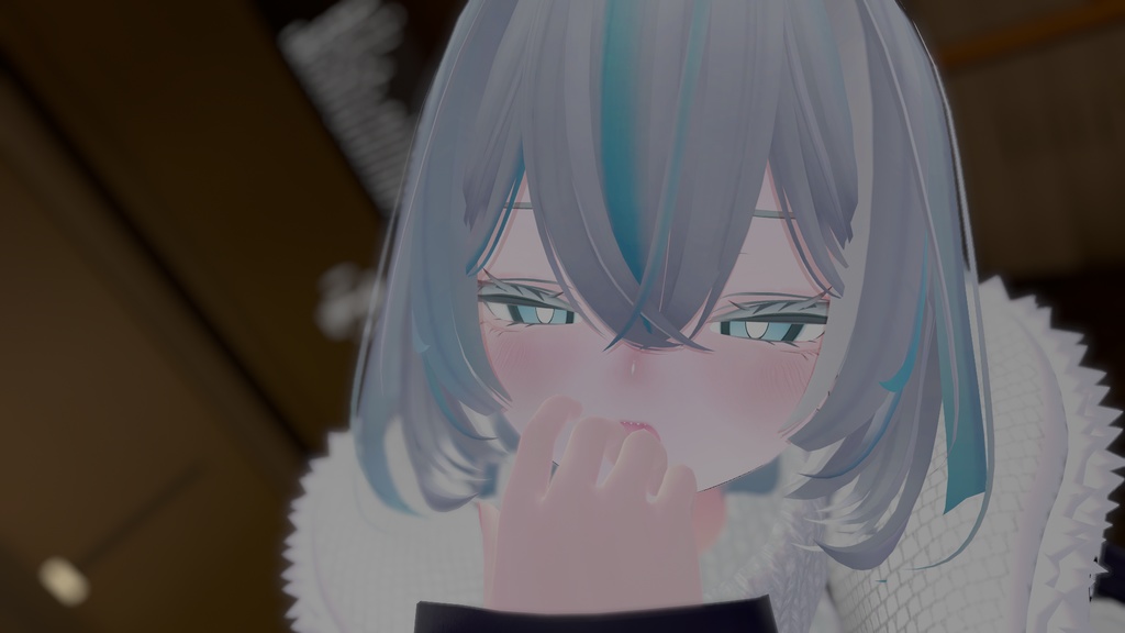 【VRchat】お人形さんのようなキュートなサメメイク【Rurune】【ルルネ】Cute shark makeup that looks like a doll